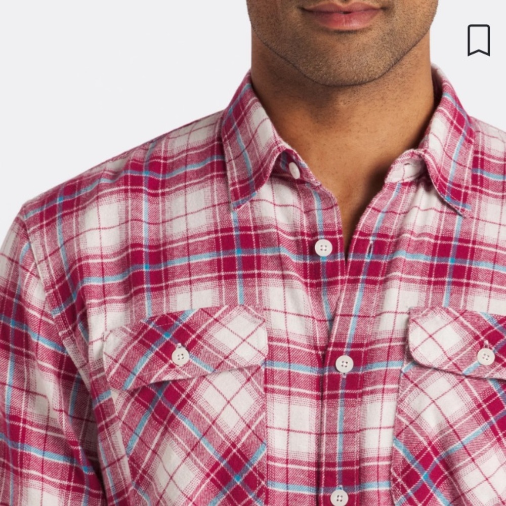 NWT Stich Fix CALIFORNIA SHIRT CO.
Franco Yarn Dye Flannel Shirt Mens100% Cotton